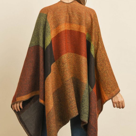 FALL INSPO WRAP / PONCHO / SHAWL - Picture 2 of 3